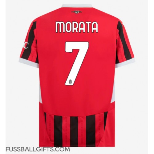 AC Milan Alvaro Morata #7 Fußballbekleidung Heimtrikot 2024-25 Kurzarm